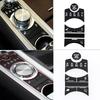 For Jaguar XF XJ 2010- aluminum alloy Black Button Stickers Car Accessories Interior AC Gear Switch Repair Decals