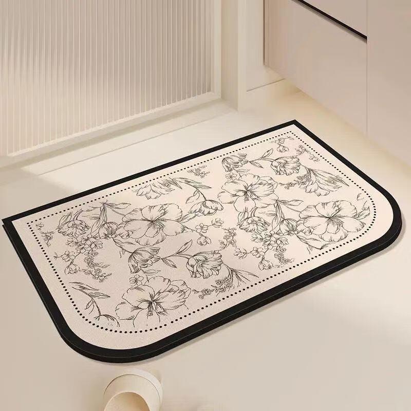 Quick-Dry Diatomaceous Earth Non-Slip Bathroom Mat