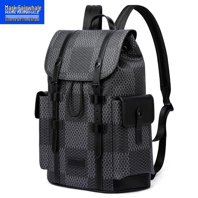 Mark Fairwhale Large Plaid Backpack