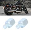 2pcs 8mm LH to 8mm RH Rearview Mirror Adapter Silver Tone for Motorcycle Bike