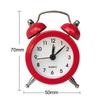 Retro Loud Alarm Clock Double Bell Mechanical Key Wound Silent Pointer Alarm Clock Night Light Clocks Home Decor  wall clock