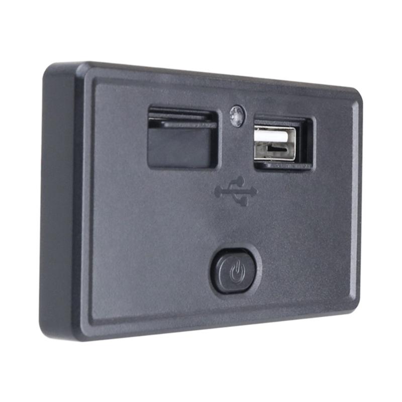 Double USB Car ChargersSocket 4.8A Phone Charge Outlet Power Adapter Suitable for Motorbike Boat Marine Truck ATV Camper