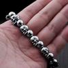 Full Skull Bracelet Adjustable Size Gothic Men's Motorcycle Riding Bracelet Hip Hop Punk Rock Jewelry