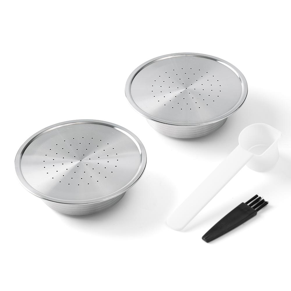 Reusable Coffee Capsule for Senseo HD7801 Coffee Maker Crema Refillable Filter Pod Stainless Steel Coffee Accessories