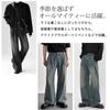 FloRise Wide Leg Plus Loose Size FL347 Men's Jeans, Size, Fit, Navy, S,