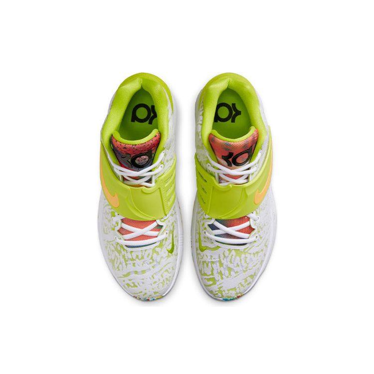 Nike KD 14 EP 'Cyber' Mid top Basketball Shoes Unisex White Green Asian Version CZ0170-101