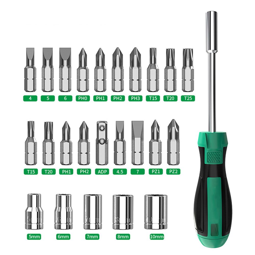 Socket Screwdriver Kit Multi-Size Magnetic Tips For  DIY Furniture Electronics Repair Tool Spanner Screw Driver Hand Tools