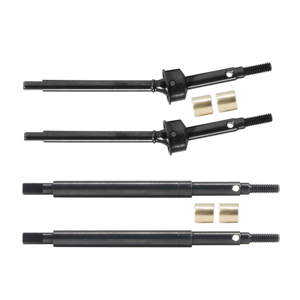 A63T-Widened Steel Front And Rear Axle Drive Shaft 5Mm Extended Parts For TRX4M 1/18 RC Crawler Car Upgrade Black