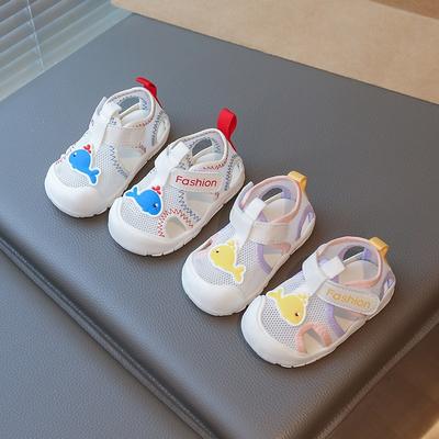 Summer Baby Sandals Soft Sole Non-slip Male Treasure 1-2 Years Old Female Bag Head Baby Shoes Breathable Infant Toddler Sandals