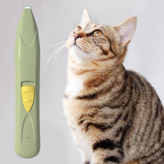 Yousheng 1 Set Pet Foot Hair Shaver Clipper Mini Low Noise USB Rechargeable Electrical Cat Dog Paw Hair Trimmer Cutter Shaving Grooming Tool Kit