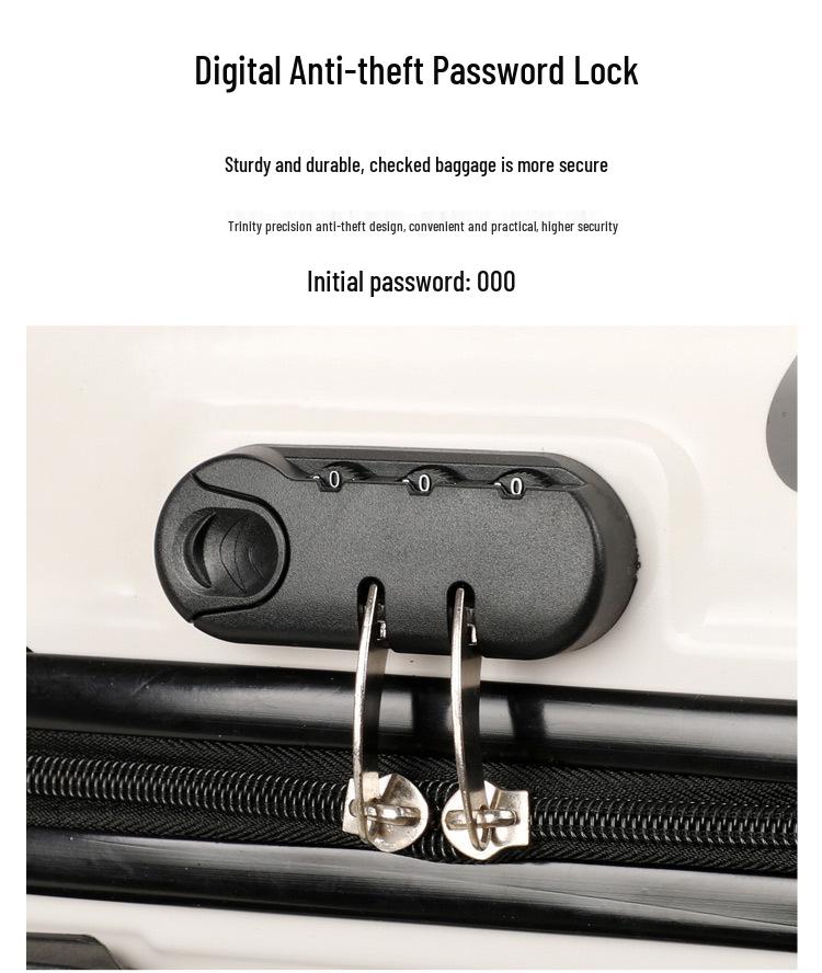 18" Cartoon Unisex Children's Spinner Luggage with Combo Lock & Wheels for Students