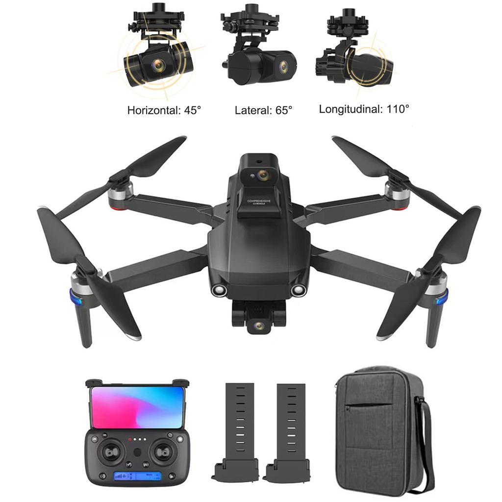 GPS RC Drone with Camera 4K 5G Wifi 3-    35mins   Time Brushless Quadcopter Obstacle Avoidance Fly Around with Storage Bag 2 Battery