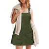 Women's Corduroy Overall Dress Strap Jumper Dresses With Pockets Fashion Overalls