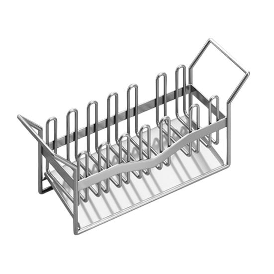 

Подставка для кухонной раковины из нержавеющей стали, держатель для губки и щетки с регулируемым разделителем, поддон с автосливом, органайзер для столешницы для столовых приборов, бутылки с моющим средством для посуды A