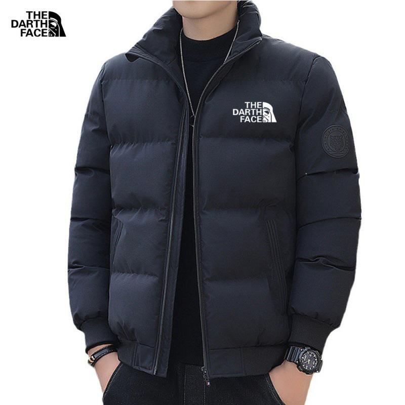 Men s Trendy Korean-Style Stand Collar Winter Cotton Jacket - Thick, Warm, Casual Coat 3XL