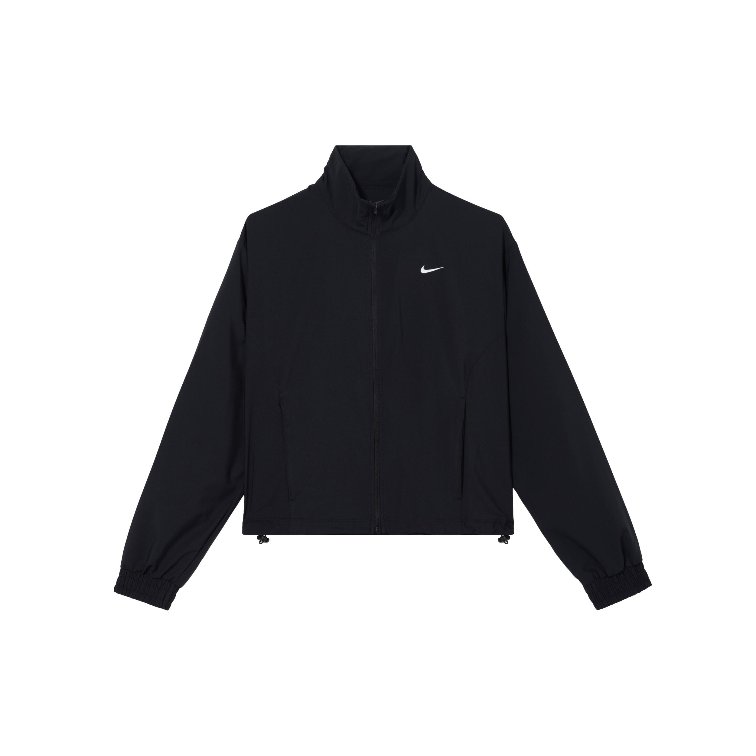 

New Nike Dri-FIT One Women s Woven Jacket Black FB5016-010 L