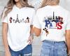 Potdemiel Eiffel Tower Pattern Tshirt WoUnisexs Cute Cartoon Print Short Sleeves Crew Neck Casual Pure Cotton Tshirt