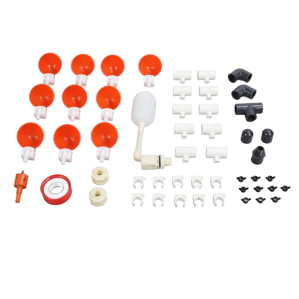 Pipeline Automatic Chicken Waterer Poultry Waterer Dispenser Water Feeder Kit for Chicken Duck