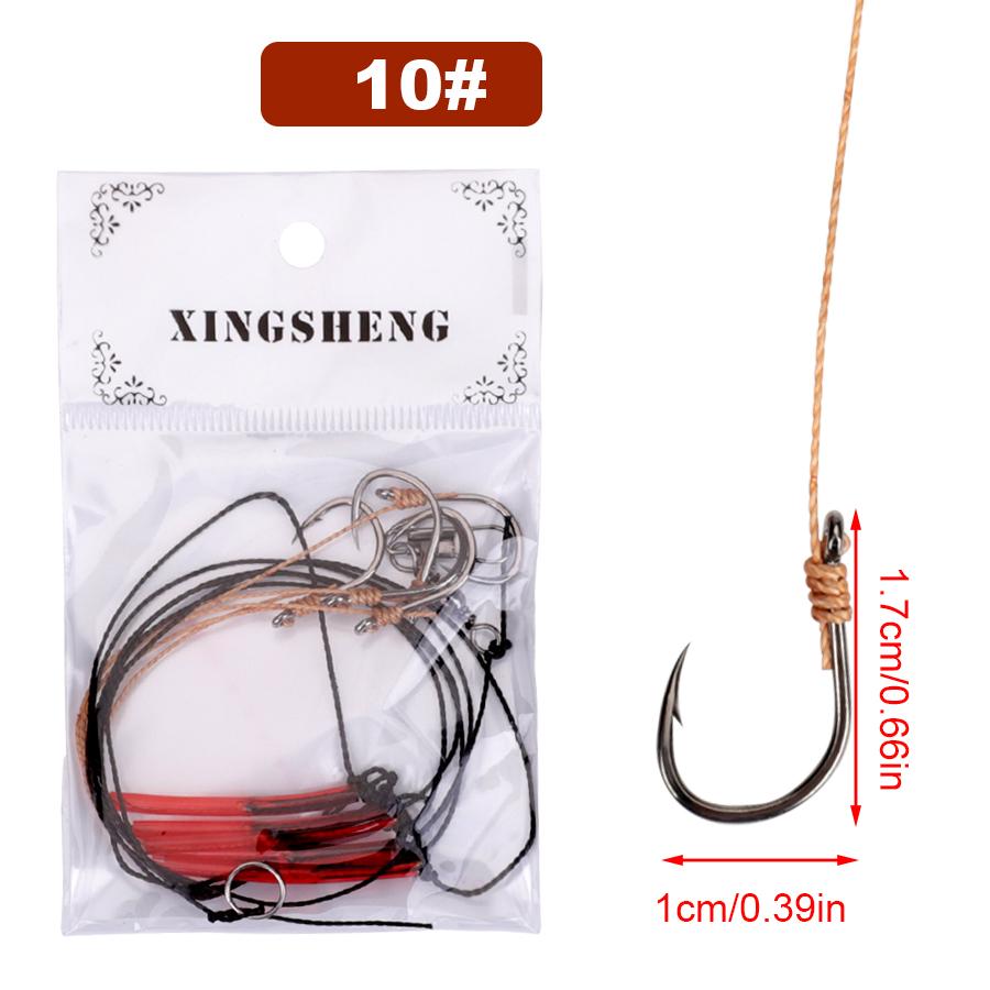 1 hak obrotowy ze stali wysokowęglowej z 5 małymi haczykami Sprzęt wędkarski, sprzęt spinningowy, przynęta, przynęty