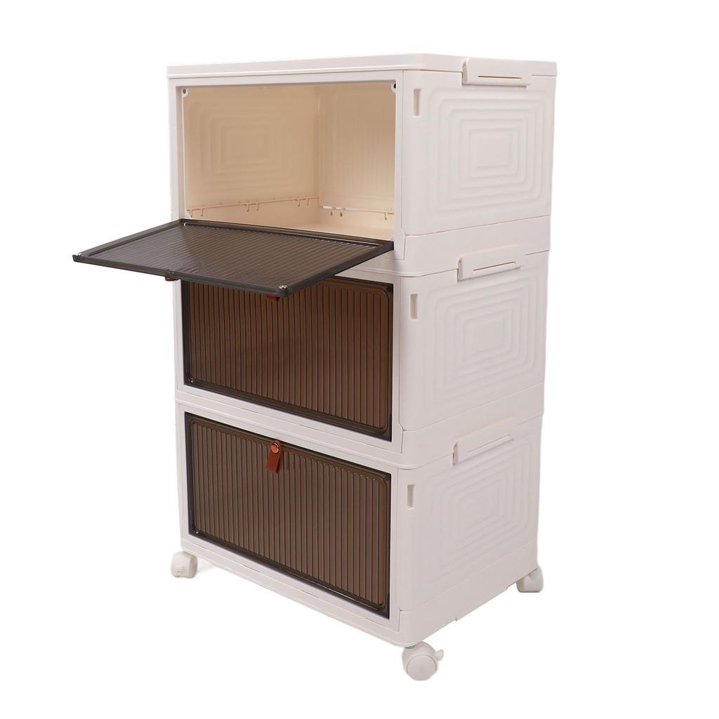 Storage Bins with Lid Stackable Plastic Box Organizer House Organizing Container for Living Room Bedroom