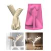 Handcraft Hand in Hand Shaped Silicone Mold for Unique Plant Pots Sturdy Cement Plaster Casting Tool Home Decoration