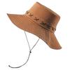 New men's and women's big edge bucket hat anti-ultraviolet sunshade cowboy hat folding sunscreen hat anti-splashing mountaineering hat