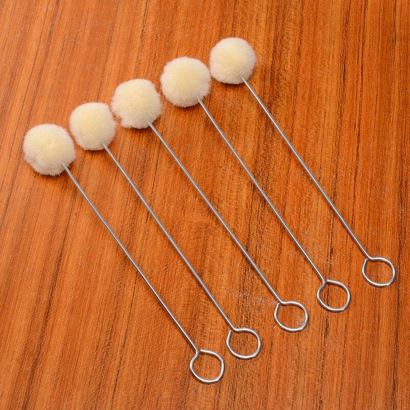 20 sztuk 12.5 cm DIY Galanterii Skórzanej Wełna Skóra Dye Dauber Wykończenie Aplikator Zestaw Narzędzi Skóra Craft Barwnik Wełna Piłka Szczotka Zestaw Narzędzia