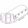 VidaXL CouVerture de remplacement de serre (18 m²) 300x600x200 cm Vert