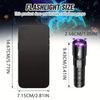 365nm Mini UV Led Flashlight Usb Rechargeable Aluminum Alloy Lamp Pet Stain Leakage Marker Ore Money Scorpion Detection Lights