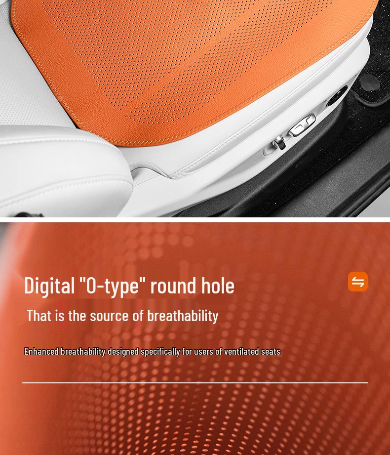 Jiyue Cars Lychee Pattern Perforated Seat Cushion - All-Season Universal for Jiyue 01, 07, and SIMUcar