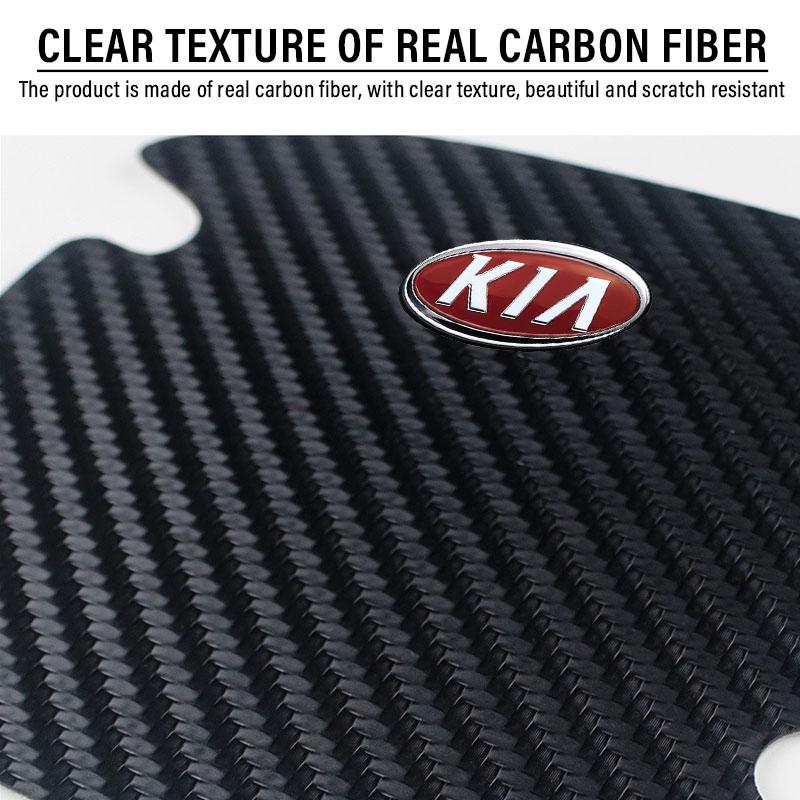 4KS Ochrana kliky dveří auta 3D nálepka emblém dekorace pro KIA Ceed Sportage Rio K5 k6 K7 K8 Optima Cerato Proceed Venga Sedona Forte