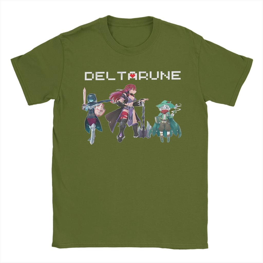 Deltarune Gamer Men's T Shirt Casual Tee Shirt Short Sleeve Round Neck T-Shirts Pure Cotton Original Clothing
