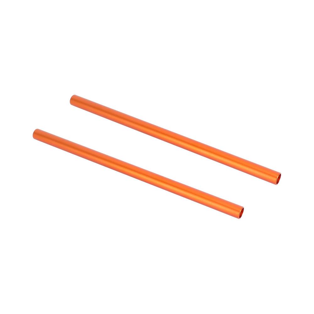 

HDRIG Orange 15MM Aluminum 30CM Camera Guide Rod Pair with M12 Thread for Photography Equipment