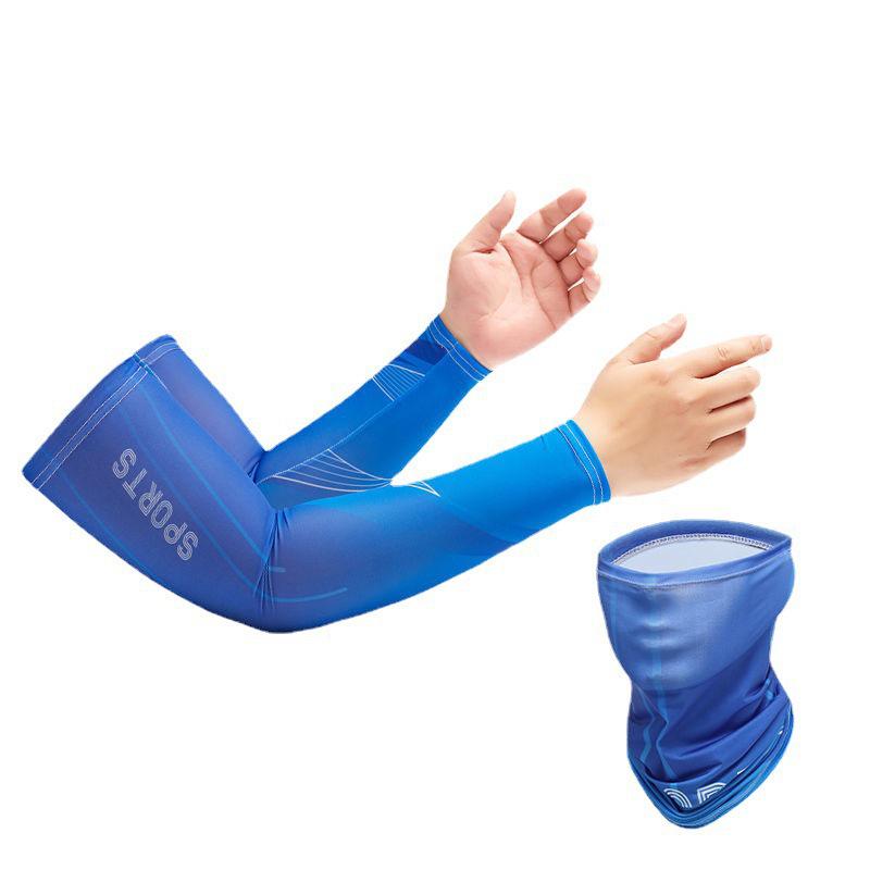 Ice Silk Sun Protection Arm Sleeves for Men & Women - Loose-Fit, Plus Size, Ideal for Summer Sports & Driving