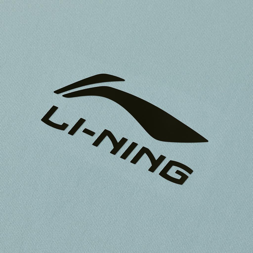 Li-Ning Football Series Training Fitness Running Quick-Dry Short Sleeve Shorts Leisure Sports Suit Men Suit Aqua-Blue Black YATW081-4