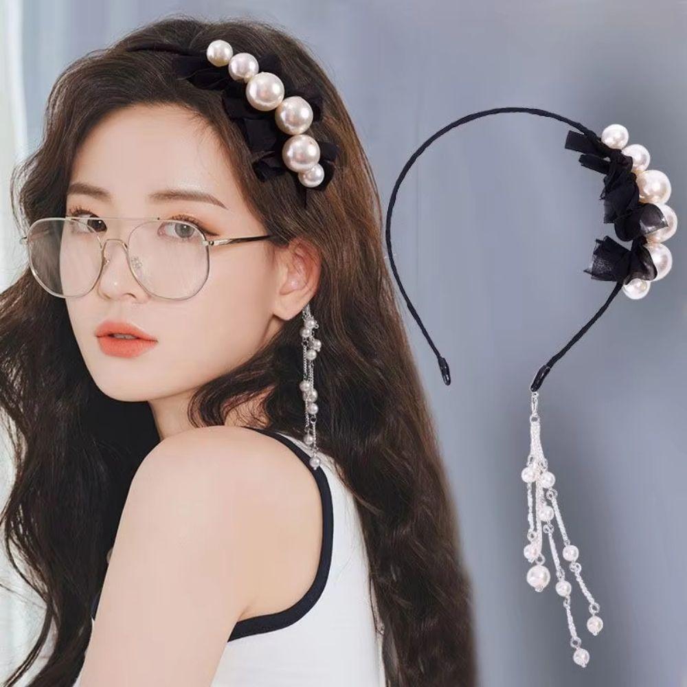 Elegant Women's Headwear Handmade Women's Pearl Headband Fairy Hair Accessories