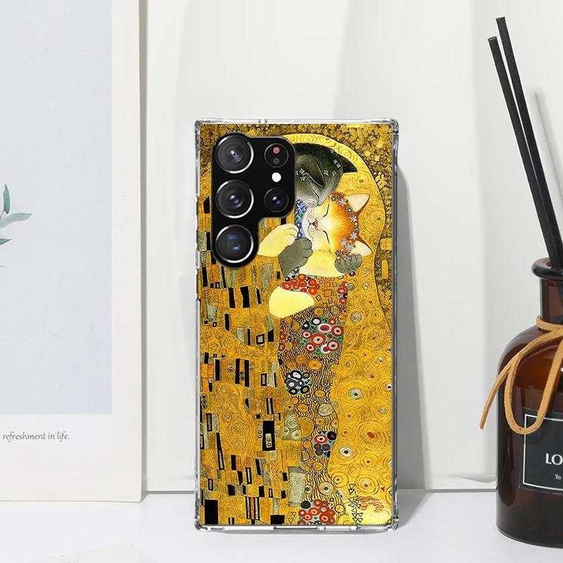 Kiss by Gustav Klimt Desig Phone Case For Samsung Galaxy S26 S25 Edge S24 FE S23 S22 Ultra S21 Plus S20 + Art Fundas Back Cover