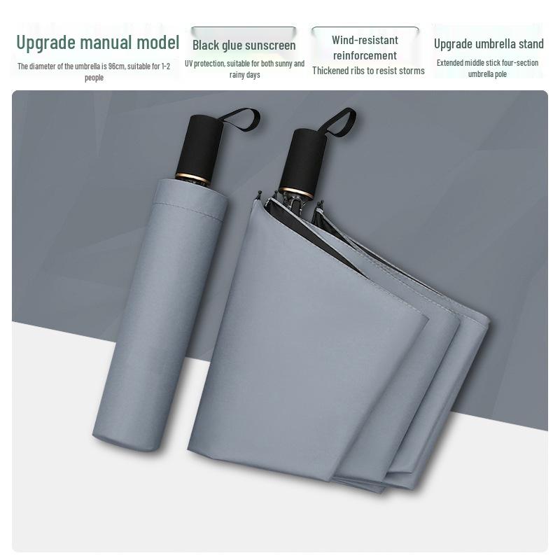 24-Rib Windproof Sun Protection Umbrella for Rain or Shine, Customizable Advertising Umbrella