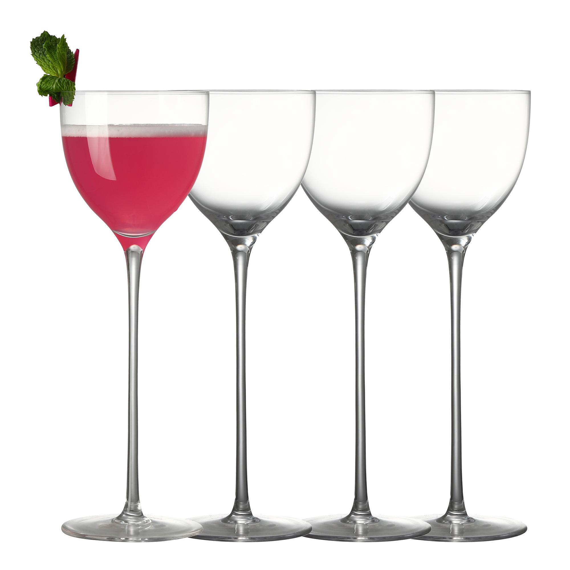 Nick and Nora Cocktail Glasses, 150ml (5Oz) Hand Blown Martini Glasses Set of 4, Coupe Glassware, Small Cocktail Glasses 150ml
