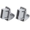2pcs Grey Sun Visor Retainer Clip Holder MR654343 Sun Visor Hook Clip Bracket Replacement For Mitsubishi Lancer 2006-2017
