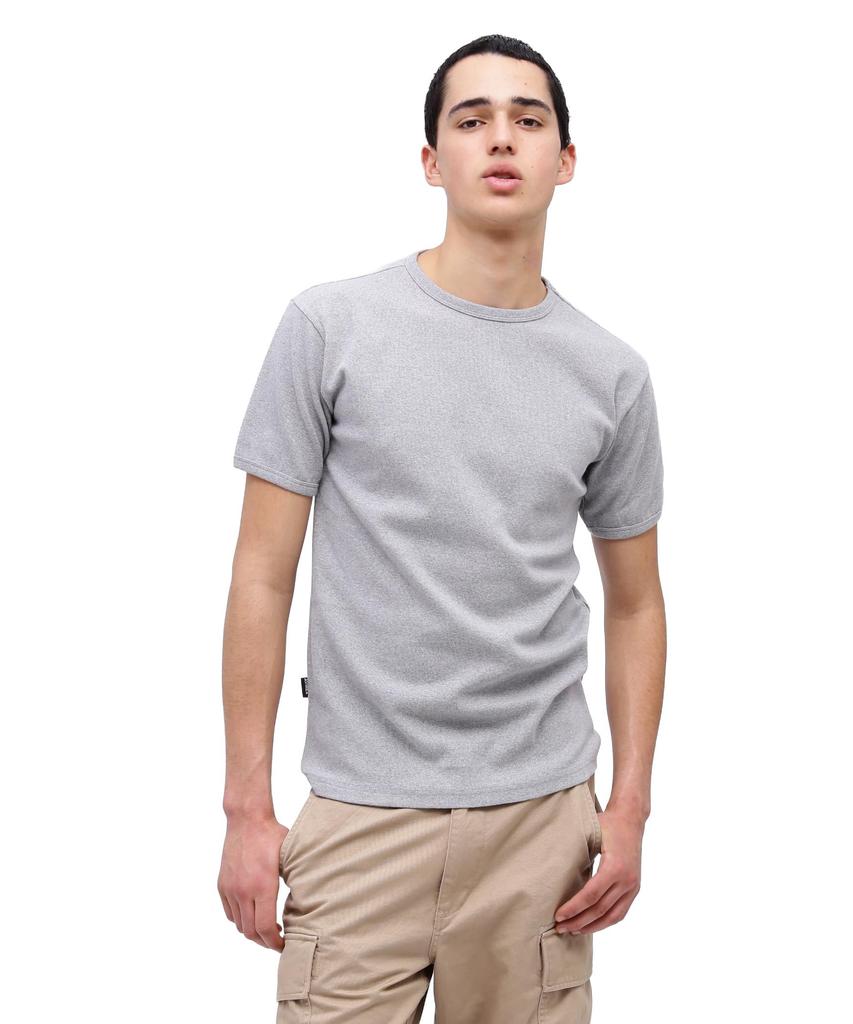 AVIREX DAILY RIB CREWNECK TEE 6143502 Men's S Size 014 GREY