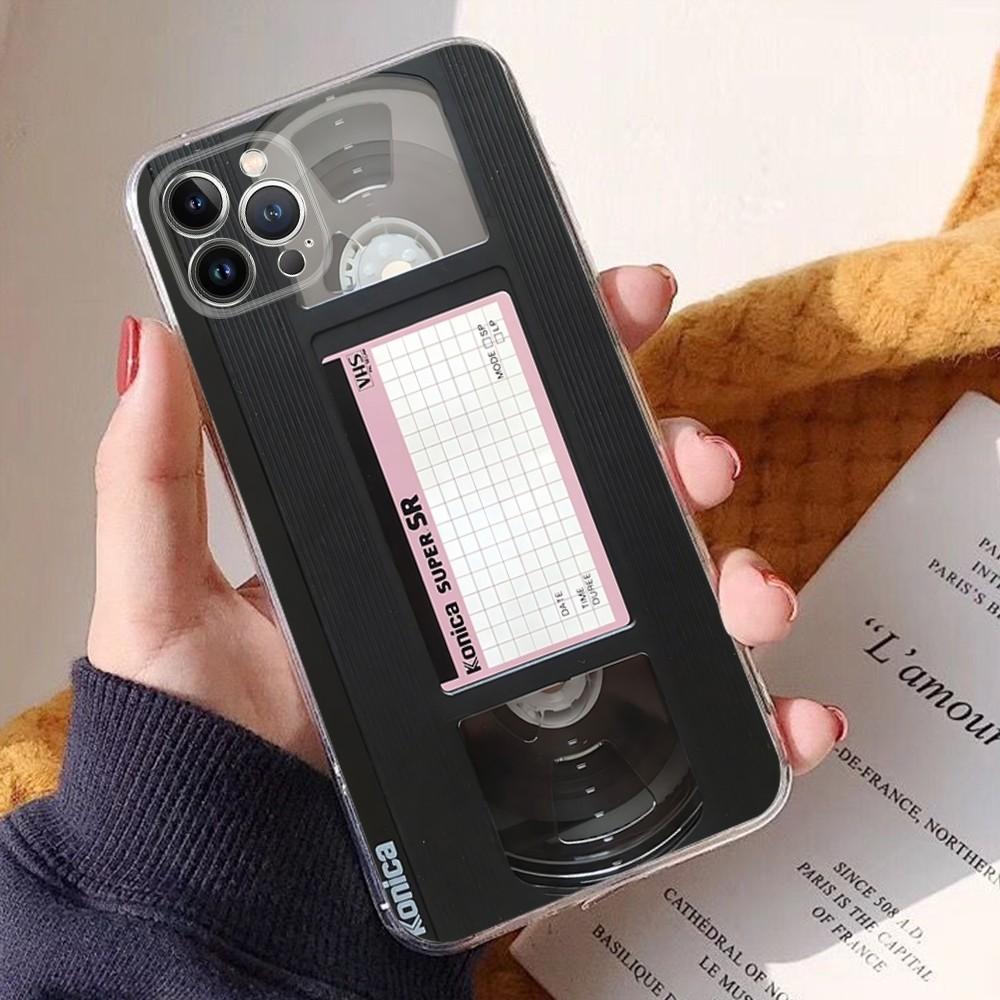Retro Art Radio Tape Cassette Phone Case For IPhone 16 15 14 11 12 13 Mini Pro XS Max Cover 6 7 8 Plus X