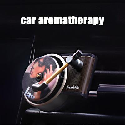 Výstup vzduchu do auta Aromaterapeutická vôňa Ozdoby do interiéru auta Spinning Vintage Record Player Parfum s dlhou životnosťou