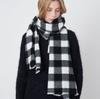AC Plaid Scarf New Checkerboard Plaid Women's Imitation Cashmere Scarf Winter Soft Waxy Warm Scarf Shawl