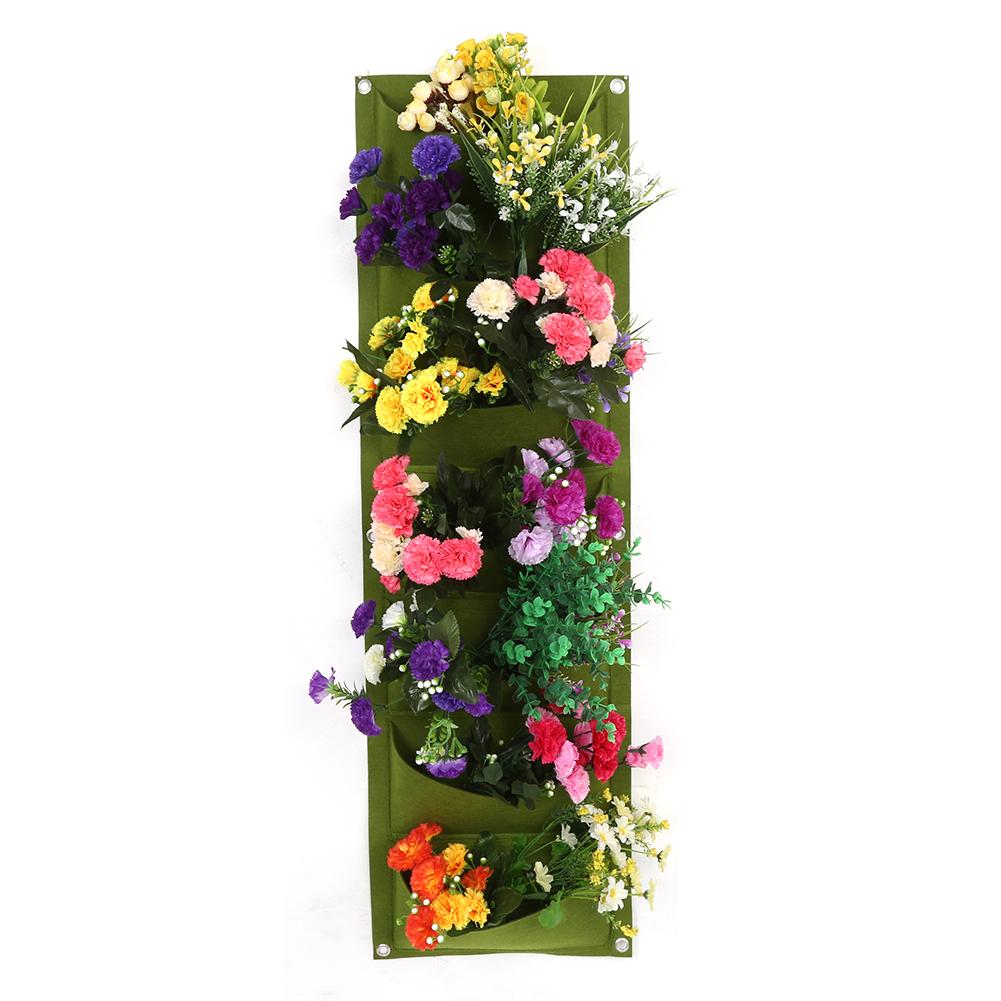 Planting Bag Garden Balcony Wall Vertical Flower Plants  Ing Planter (18  S)