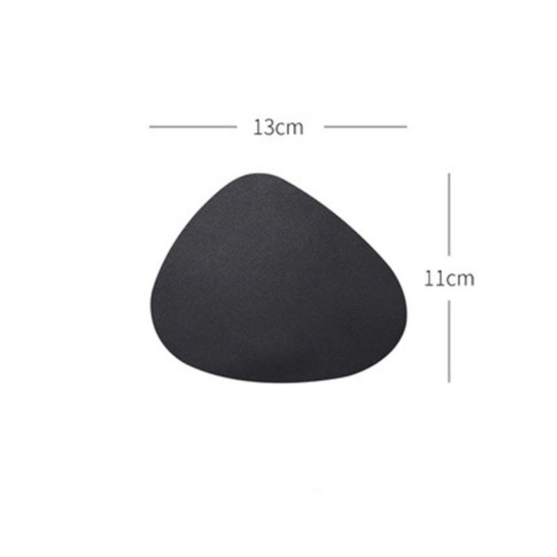 

Овальный коврик для подставки из искусственной кожи, водостойкая теплоизоляционная подставка, держатель для горячих напитков, украшение для рабочего стола, шикарная подставка для столовых приборов чёрный