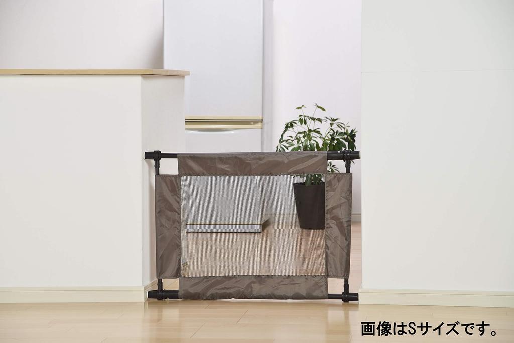 GREEN LIFE Creomey Baby for Ages 60cm High for Easy Adult Stepping Medium Width Fence, Medium, 6-24 Months, Over, CBF-M-AZ, Brown, (Installation