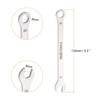 uxcell Combination Spanner, Ratchet Wrench, Thin Spanner Wrench Set, 8mm, 2-Piece CR-V Steel Wrench Set, Mirror Finish, Rust-Resistant Plating, 15 Op