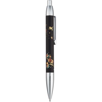 Sailor Füllfederhalter Kugelschreiber Elegant Ahornblätter und Ölbasierter Stift, Maki-e Design, Vögel, Schwarz, 16-0366-220