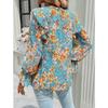 Printed Shirt Female Temperament Long-sleeved Shirt Blouse